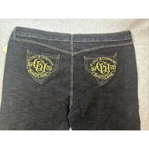 Vtg Y2K 2000s 90s G-Unit Boot Cut Jeans Womens Sz 20 Low Rise Hip Hop Dark NWT